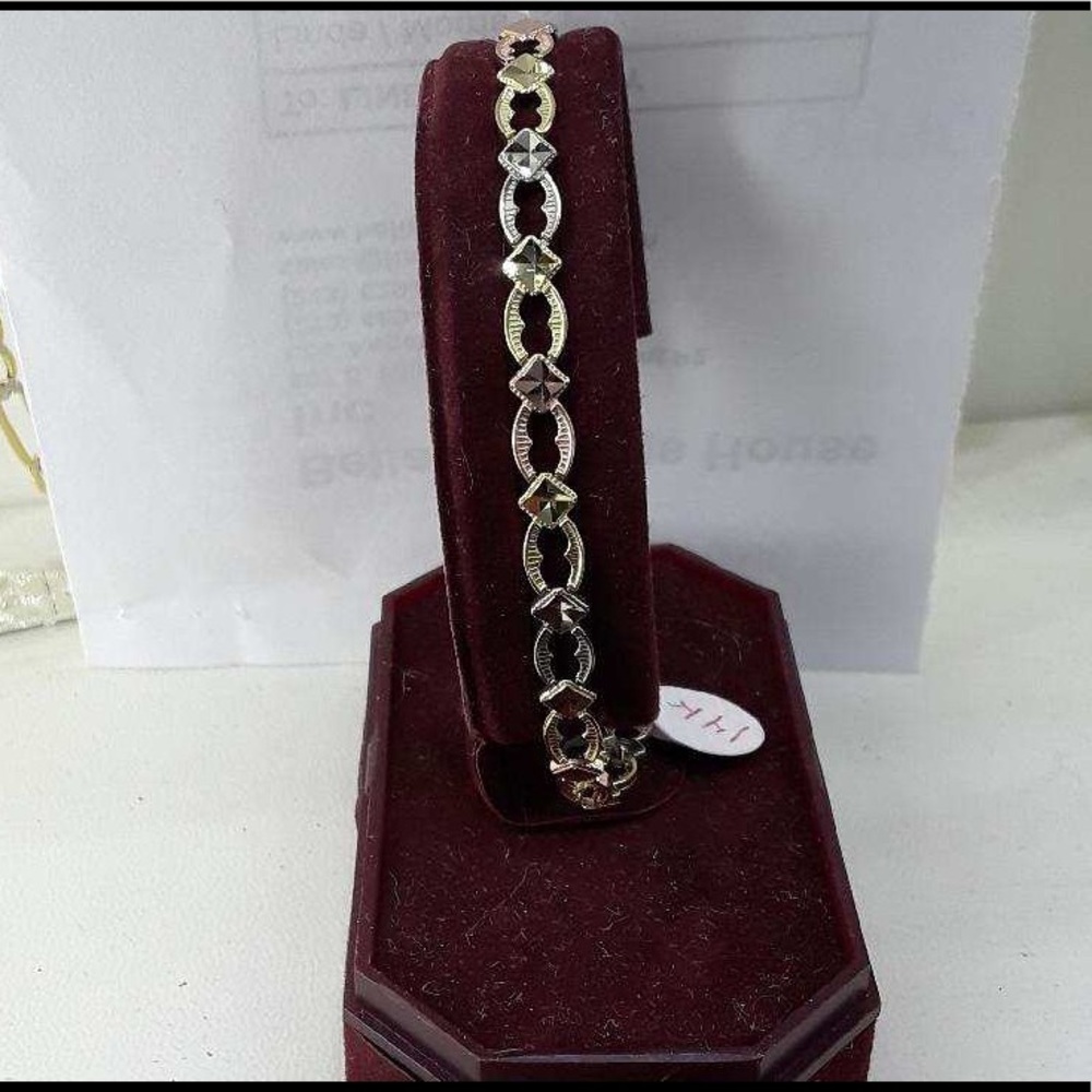 14kt Tri-Colored Gold Women’s Bracelet
